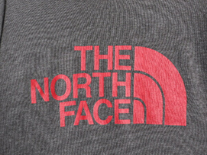 ノースフェイス プリント スウェット フード パーカー メンズ S / The North Face 裏起毛 トレーナー プルオーバー アウトドア ツートン 灰