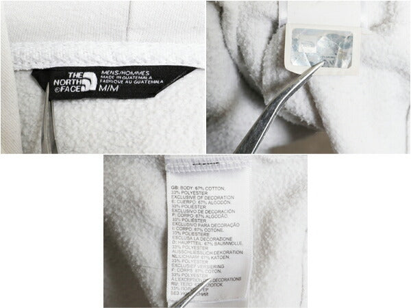 US企画 ノースフェイス 両面 プリント スウェット フード パーカー メンズ M / 古着 The North Face プルオーバー トレーナー グラフィック