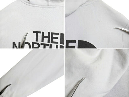 US企画 ノースフェイス 両面 プリント スウェット フード パーカー メンズ M / 古着 The North Face プルオーバー トレーナー グラフィック