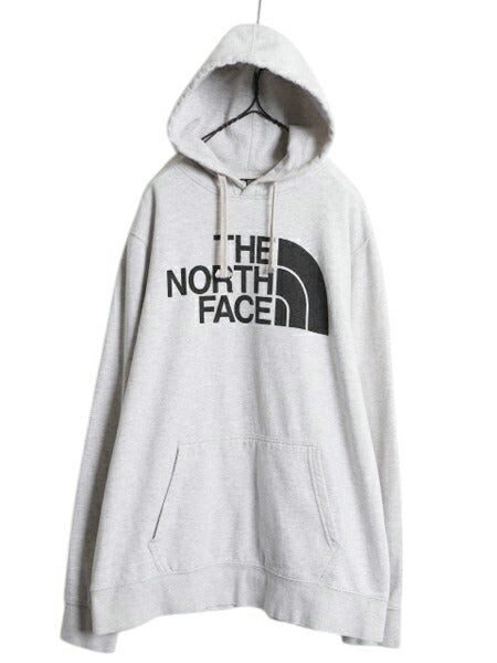 ノースフェイス プリント スウェット フード パーカー メンズ XL The North Face アウトドア プルオーバー 裏起毛 トレーナー 大きいサイズ