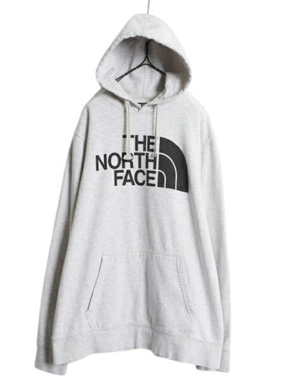 ノースフェイス プリント スウェット フード パーカー メンズ XL The North Face アウトドア プルオーバー 裏起毛 トレーナー 大きいサイズ