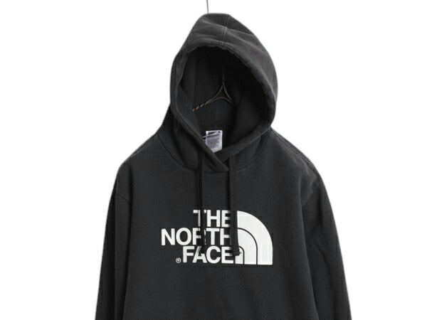 ノースフェイス プリント スウェット フード パーカー メンズ S 黒 / The North Face アウトドア トレーナー プルオーバー 裏起毛 ブラック