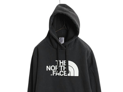 ノースフェイス プリント スウェット フード パーカー メンズ S 黒 / The North Face アウトドア トレーナー プルオーバー 裏起毛 ブラック