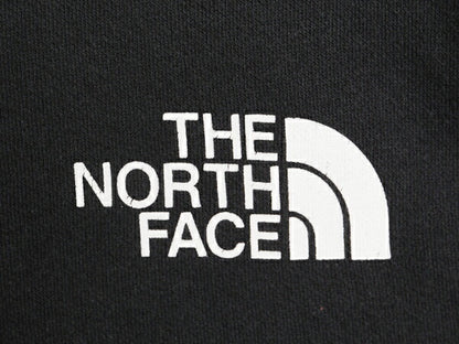 ノースフェイス 両面 プリント スウェット フード パーカー メンズ M 古着 The North Face プルオーバー トレーナー アウトドア 裏起毛 黒