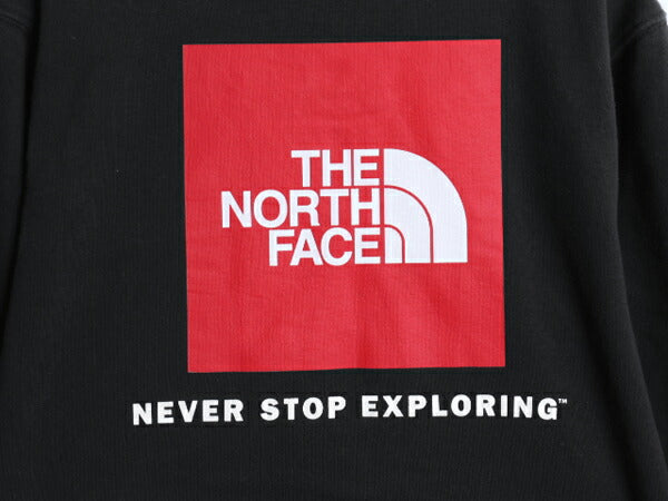 ノースフェイス 両面 プリント スウェット フード パーカー メンズ M 古着 The North Face プルオーバー トレーナー アウトドア 裏起毛 黒