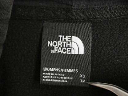 US企画 ノースフェイス 両面 プリント スウェット フード パーカー レディース XS 黒 The North Face アウトドア プルオーバー トレーナー