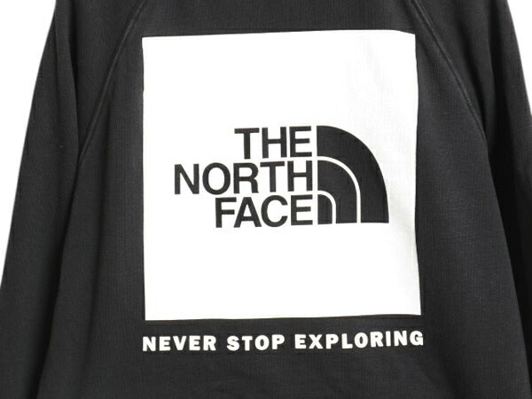 US企画 ノースフェイス 両面 プリント スウェット フード パーカー レディース XS 黒 The North Face アウトドア プルオーバー トレーナー