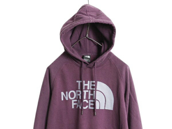 US企画 ノースフェイス プリント スウェット フード パーカー レディース S / The North Face アウトドア プルオーバー トレーナー 裏起毛