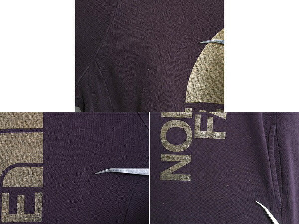 ノースフェイス プリント スウェット フード パーカー レディース XL / 古着 The North Face プルオーバー 裏起毛 トレーナー 大きいサイズ