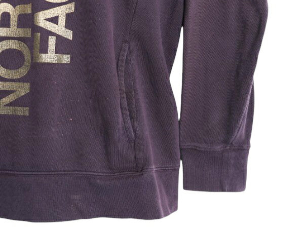 ノースフェイス プリント スウェット フード パーカー レディース XL / 古着 The North Face プルオーバー 裏起毛 トレーナー 大きいサイズ