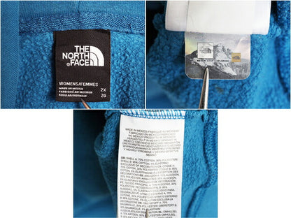 ノースフェイス プリント スウェット フード パーカー レディース 2XL The North Face アウトドア トレーナー プルオーバー 大きいサイズ
