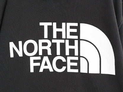 ノースフェイス プリント スウェット フード パーカー メンズ M 古着 The North Face 裏起毛 プルオーバー トレーナー アウトドア ブラック