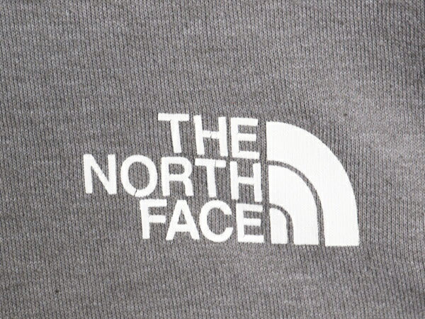 ノースフェイス 両面 プリント スウェット フード パーカー メンズ M 古着 The North Face プルオーバー トレーナー アウトドア 裏起毛 灰