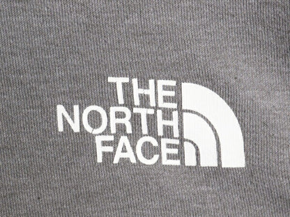 ノースフェイス 両面 プリント スウェット フード パーカー メンズ M 古着 The North Face プルオーバー トレーナー アウトドア 裏起毛 灰