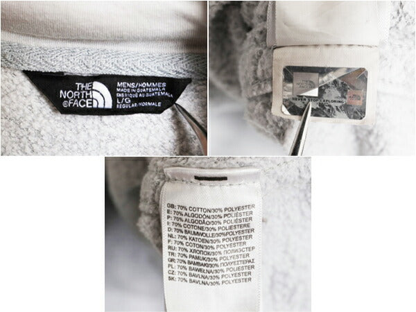 ノースフェイス 迷彩 プリント スウェット フード パーカー メンズ L / The North Face 裏起毛 プルオーバー トレーナー アウトドア グレー