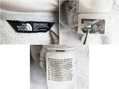 ノースフェイス 迷彩 プリント スウェット フード パーカー メンズ L / The North Face 裏起毛 プルオーバー トレーナー アウトドア グレー