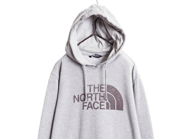 ノースフェイス 迷彩 プリント スウェット フード パーカー メンズ L / The North Face 裏起毛 プルオーバー トレーナー アウトドア グレー