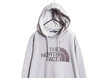 ノースフェイス 迷彩 プリント スウェット フード パーカー メンズ L / The North Face 裏起毛 プルオーバー トレーナー アウトドア グレー
