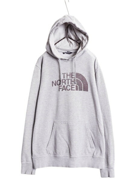 ノースフェイス 迷彩 プリント スウェット フード パーカー メンズ L / The North Face 裏起毛 プルオーバー トレーナー アウトドア グレー
