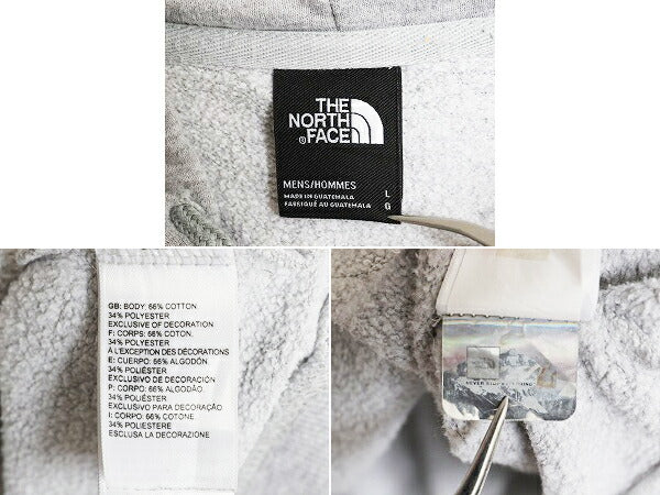 US企画 ノースフェイス 両面 プリント スウェット フード パーカー メンズ L / The North Face 裏起毛 プルオーバー トレーナー アウトドア