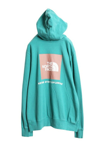 US企画 ノースフェイス 両面 プリント スウェット フード パーカー メンズ L / The North Face プルオーバー トレーナー アウトドア 裏起毛