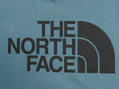 ノースフェイス プリント スウェット フード パーカー メンズ M The North Face 裏起毛 プルオーバー トレーナー アウトドア ライト ブルー