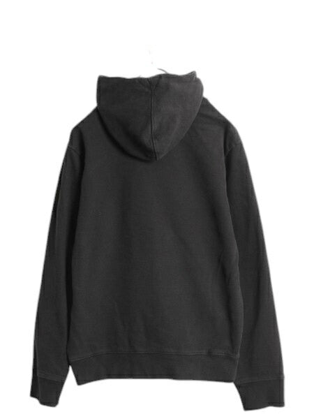 US企画 ノースフェイス プリント スウェット フード パーカー メンズ M / The North Face プルオーバー トレーナー アウトドア 裏起毛 黒