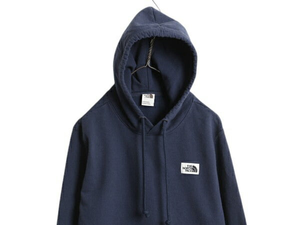 ノースフェイス スウェット フード パーカー メンズ L The North Face プルオーバー トレーナー アウトドア 裏起毛 ワンポイント ロゴ 刺繍