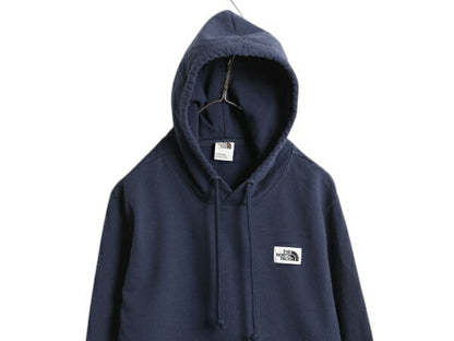 ノースフェイス スウェット フード パーカー メンズ L The North Face プルオーバー トレーナー アウトドア 裏起毛 ワンポイント ロゴ 刺繍
