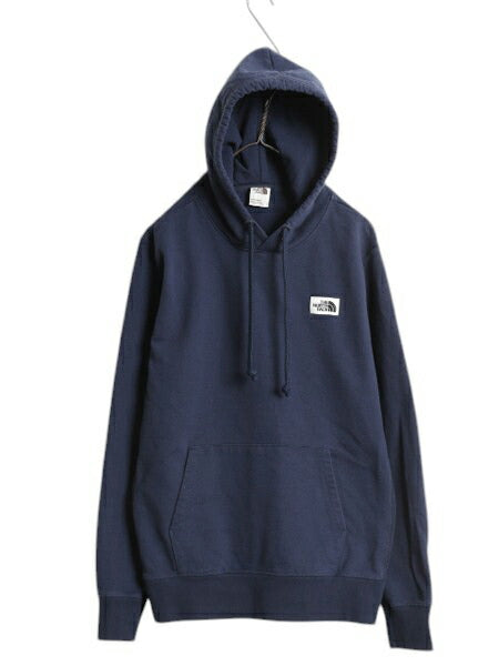 ノースフェイス スウェット フード パーカー メンズ L The North Face プルオーバー トレーナー アウトドア 裏起毛 ワンポイント ロゴ 刺繍