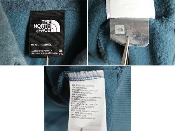 ノースフェイス プリント スウェット フード パーカー メンズ XL The North Face 裏起毛 プルオーバー トレーナー アウトドア 大きいサイズ