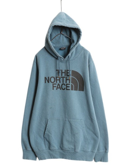 ノースフェイス プリント スウェット フード パーカー メンズ XL The North Face 裏起毛 プルオーバー トレーナー アウトドア 大きいサイズ