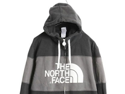 ノースフェイス フルジップ スウェット フード パーカー メンズ XL / The North Face アウトドア トレーナー 裏起毛 大きいサイズ ツートン