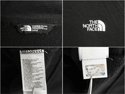 ノースフェイス フルジップ スウェット フード パーカー レディース M 黒 The North Face アウトドア トレーナー 裏起毛 ブラック ワッペン