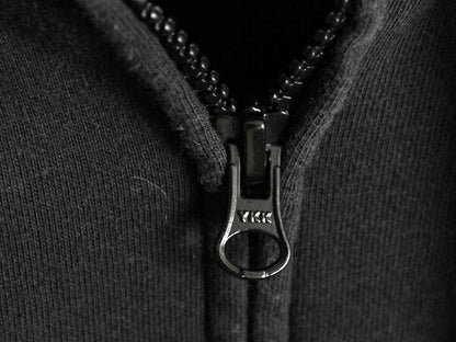 ノースフェイス フルジップ スウェット フード パーカー レディース M 黒 The North Face アウトドア トレーナー 裏起毛 ブラック ワッペン