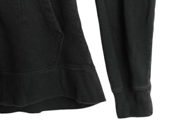 ノースフェイス フルジップ スウェット フード パーカー レディース M 黒 The North Face アウトドア トレーナー 裏起毛 ブラック ワッペン