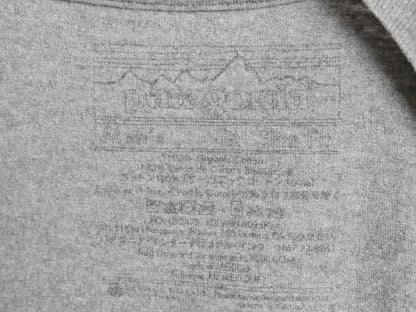 パタゴニア プリント 半袖 Tシャツ メンズ M / クルーネック グラフィック アート カットソー シンプル オーガニック コットン 細身 グレー