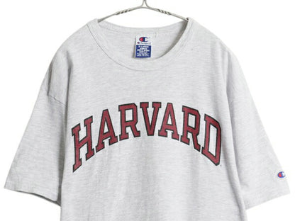 90s チャンピオン ハーバード カレッジ プリント 半袖 Tシャツ メンズ XL オールド クルーネック ヘビーウェイト 大きいサイズ カットソー