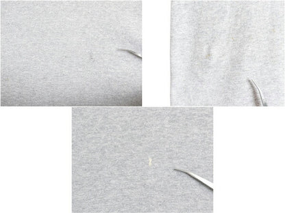 90s チャンピオン カレッジ プリント 半袖 Tシャツ メンズ XL / オールド ヘビーウェイト 目付き 大きいサイズ カットソー シンプル 杢 灰
