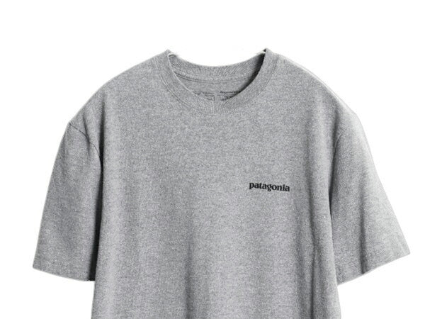 パタゴニア 両面 プリント 半袖 Tシャツ メンズ XS 18年製 アウトドア P6 バックプリント ボックスロゴ クルーネック カットソー シンプル