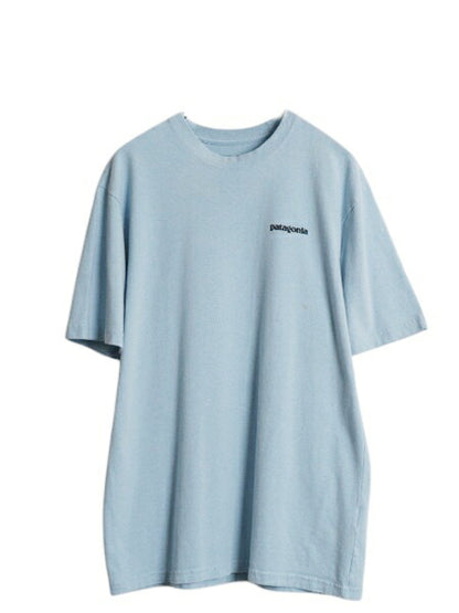 パタゴニア 両面 プリント 半袖 Tシャツ メンズ S / 19年製 アウトドア P6 バックプリント ボックスロゴ クルーネック カットソー シンプル