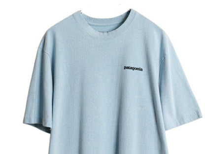 パタゴニア 両面 プリント 半袖 Tシャツ メンズ S / 19年製 アウトドア P6 バックプリント ボックスロゴ クルーネック カットソー シンプル