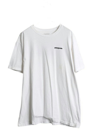 パタゴニア 両面 プリント 半袖 Tシャツ メンズ XL 17年製 アウトドア バックプリント フィッシュ グラフィック イラスト 大きいサイズ 白