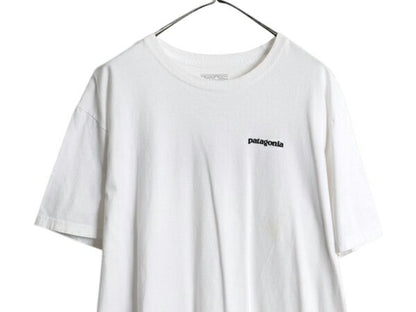 パタゴニア 両面 プリント 半袖 Tシャツ メンズ XL 17年製 アウトドア バックプリント フィッシュ グラフィック イラスト 大きいサイズ 白