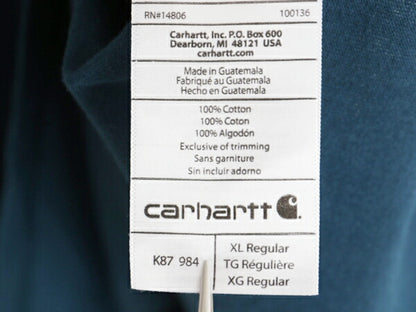 デッドストック カーハート ポケット付き 半袖 Tシャツ メンズ XL / 新品 ワンポイント ヘビーウェイト ポケT ルーズフィット 大きいサイズ
