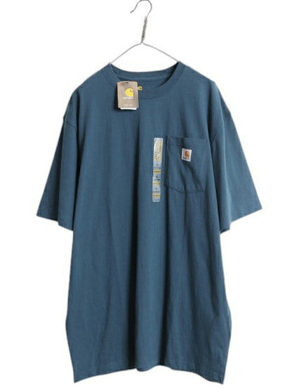 デッドストック カーハート ポケット付き 半袖 Tシャツ メンズ XL / 新品 ワンポイント ヘビーウェイト ポケT ルーズフィット 大きいサイズ