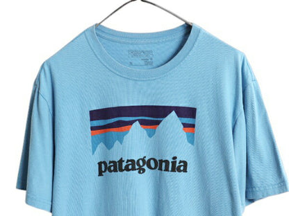 USA製 パタゴニア プリント 半袖 Tシャツ メンズ M / 17年製 クルーネック グラフィック アート イラスト ステッカー カットソー シンプル