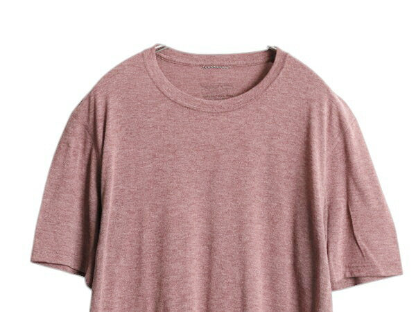 パタゴニア キャプリーン 半袖 Tシャツ メンズ L アウトドア 無地 ストレッチ アンダーシャツ カットソー クルーネック 薄手 ワンポイント