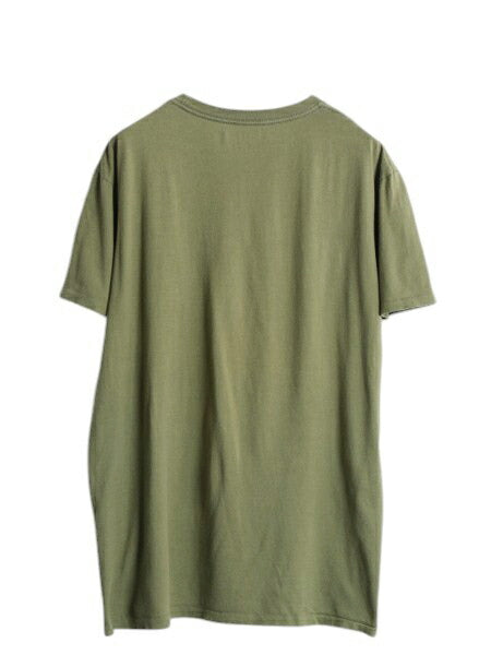 デニム&サプライ ラルフローレン 染込み プリント 半袖 Tシャツ メンズ XL / 古着 ポロ 大きいサイズ ミリタリー アウトドア カットソー 緑