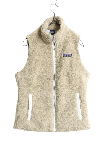 18年製 パタゴニア ロスガトス フリース ベスト レディース S 古着 Patagonia 毛長 パイル ボア 重ね着 フルジップ アウトドア ハイネック